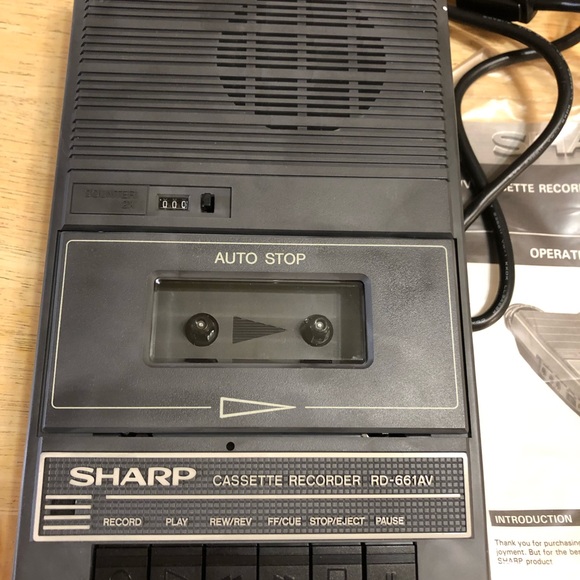 sharp Other Vintage Sharp Rd66av Cassette Recorder Poshmark